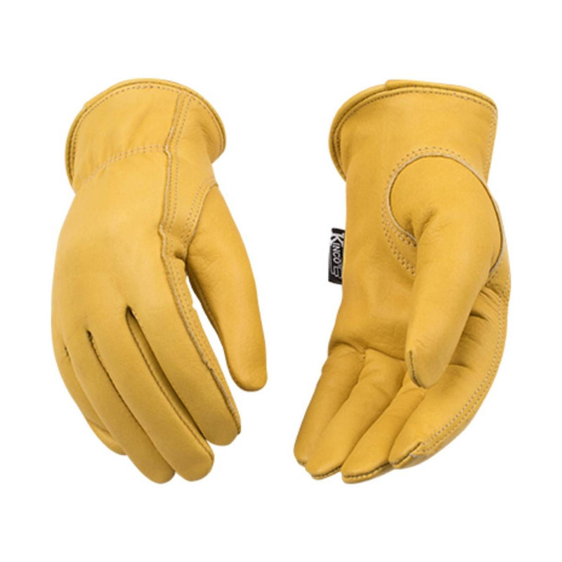 Kinco Women's Cowhide Lined Gloves - Yellow