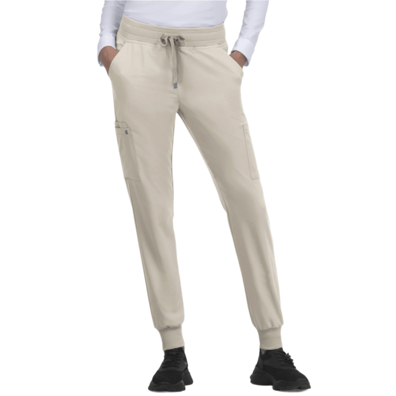 Koi Women's Pulse Scrub Jogger Pant - Khaki