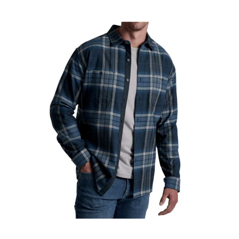 Kuhl Men's Fugitive Flannel Long Sleeve - Blue Ridge