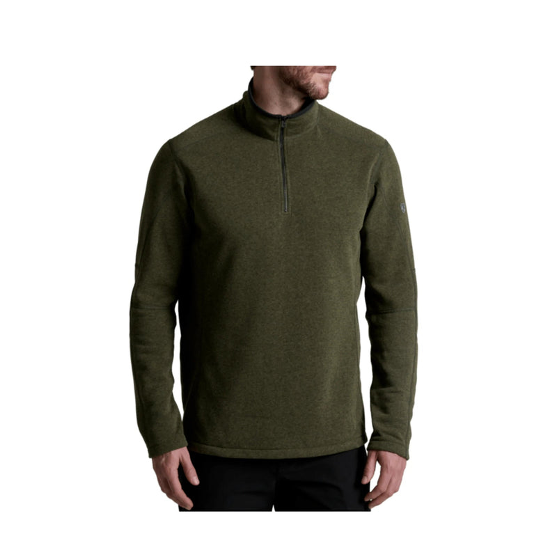 Kuhl Men's Revel Quarter Zip Sweater - Moss Stone