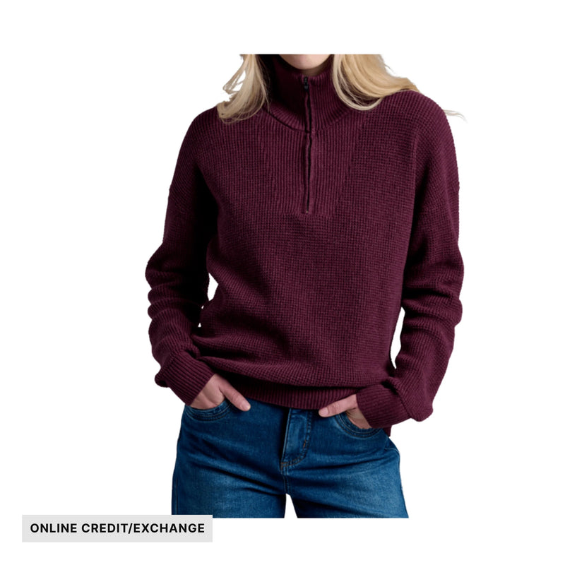 Kuhl Women's Norda Quarter Zip Sweater - Raisin
