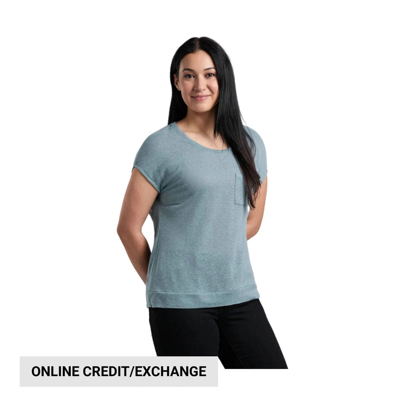 Kuhl Women's Brisa Twist Short Sleeve - Eucalyptus