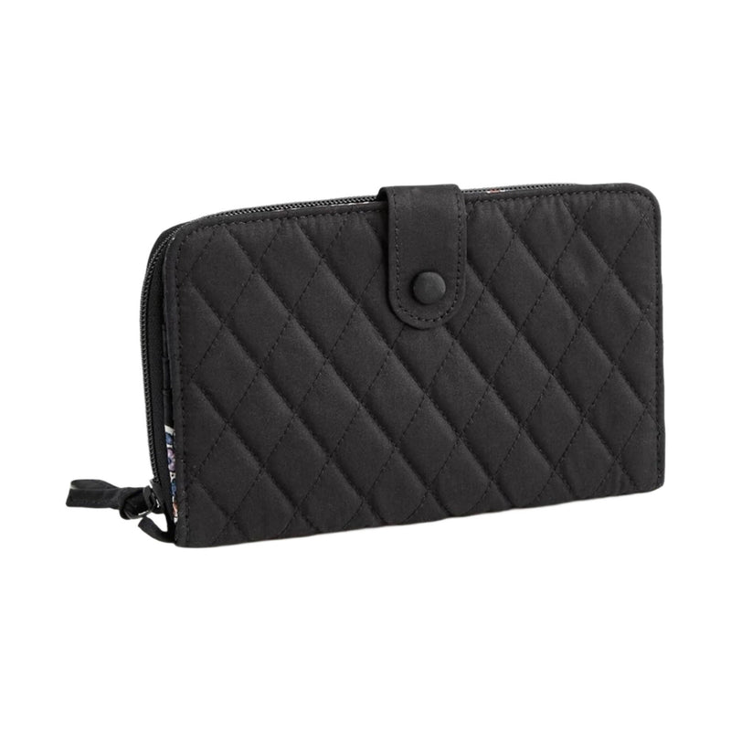 Large Tab Vera Bradley Cotton Large Tab Wallet - Moonless Night