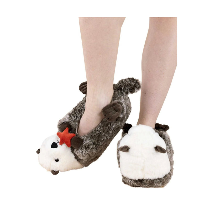 Lazy One Otter Slippers - Brown