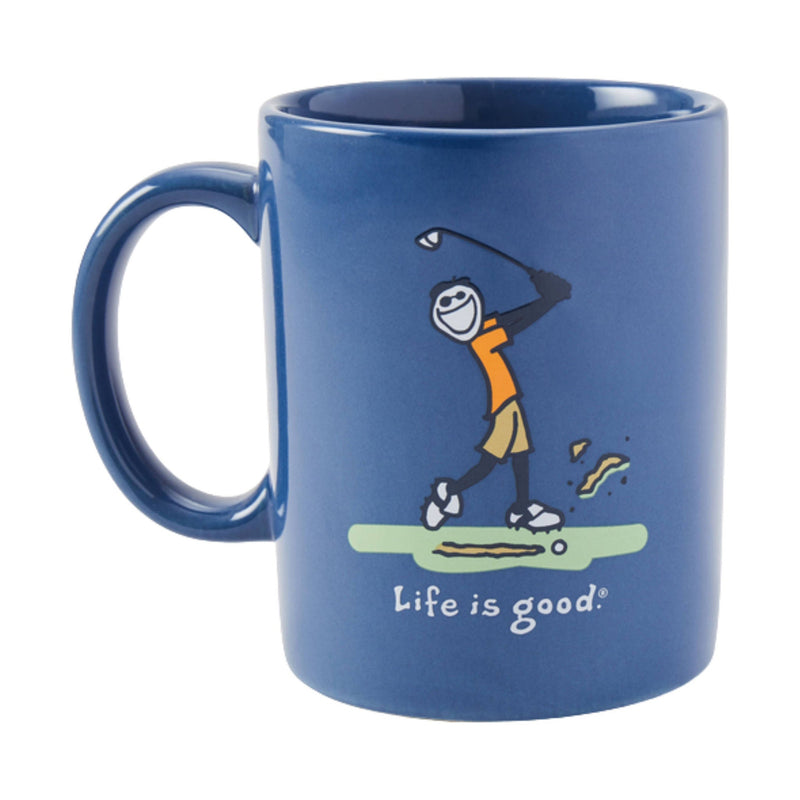Life Is Good Jake Golfing Jake's Mug - Vintage Blue