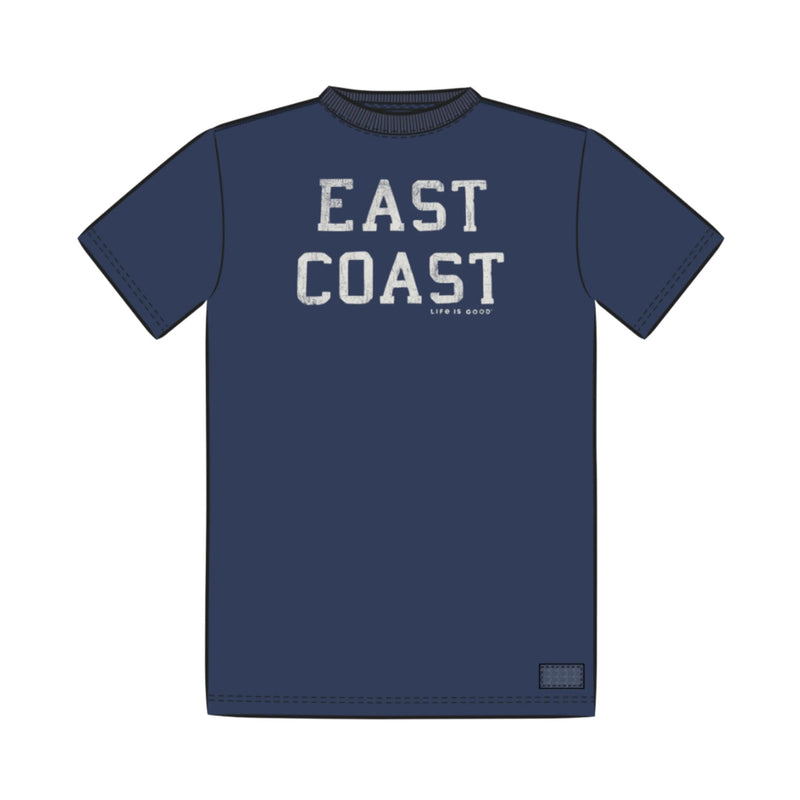 Life Is Good Men's East Coast Short Sleeve Crusher Tee - Darkest Blue