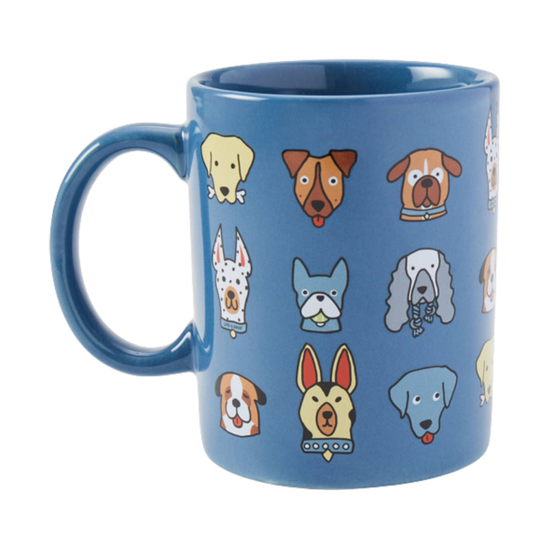 Life Is Good Plenty of Pups Jake's Mug - Smokey Blue