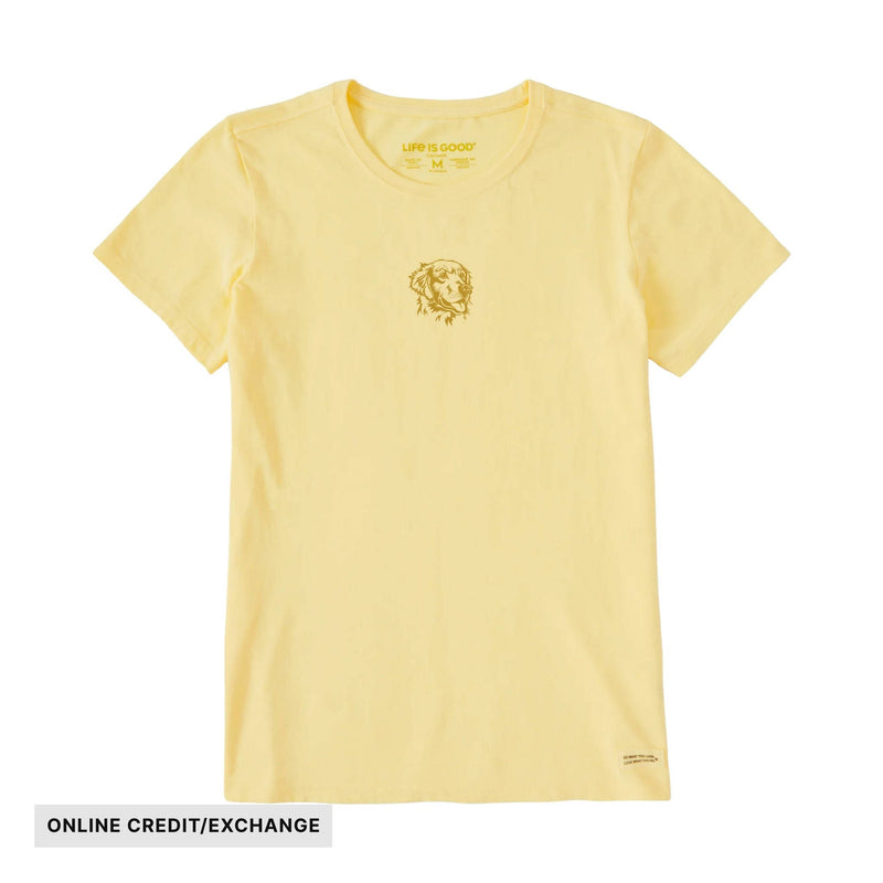 Life Is Good Women's Mini Golden Short Sleeve Tee - Sandy Yellow