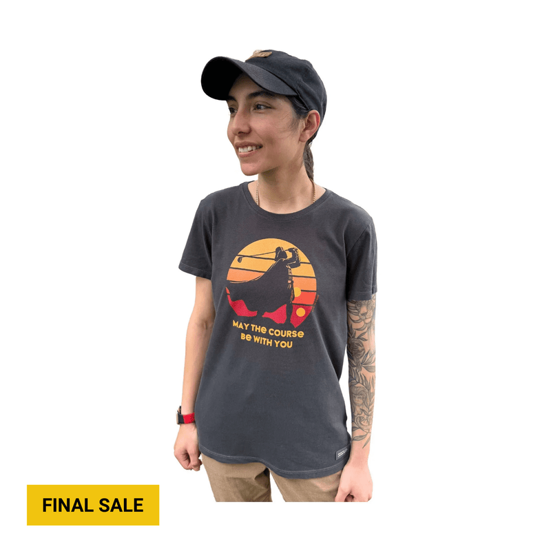 Life Is Good Women's May The Course Be With You Tee - Black
