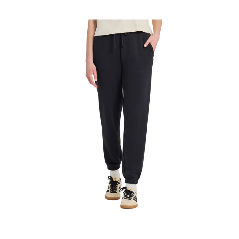 Life Is Good Women's Solid Good Vibes Fleece Jogger - True Black