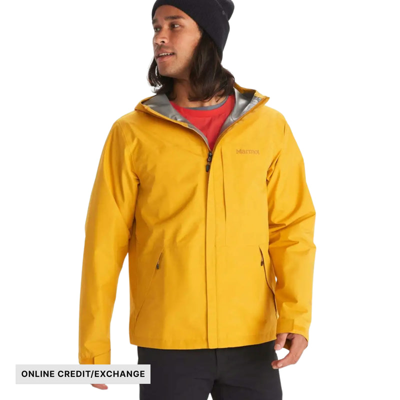 Marmot Men's Minimalist Gore Tex Rain Jacket - Yellow Gold