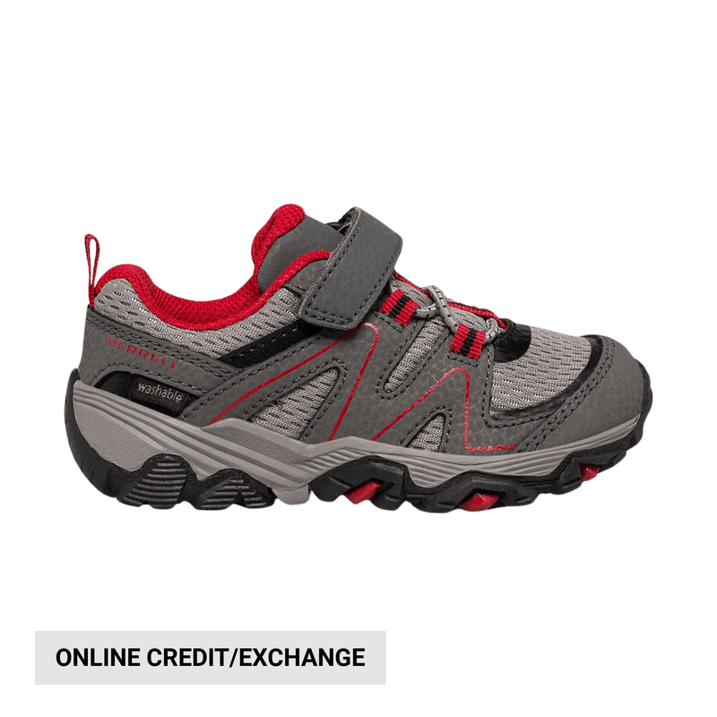 Merrell Little Kids' Trail Quest Jr. Shoes - Grey/Black/Red