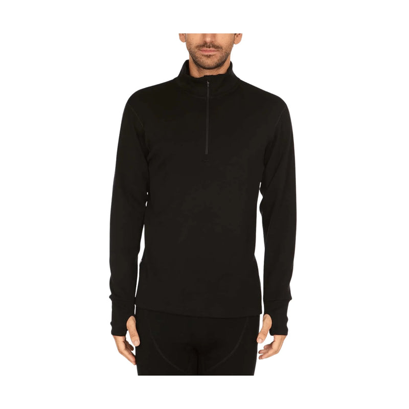 Minus 33 Men's Heavyweight Quarter Zip - Black