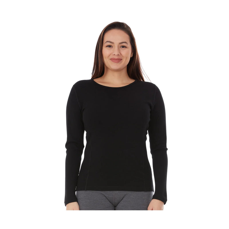 Minus 33 Women's Midweight Base Layer Crew - Black