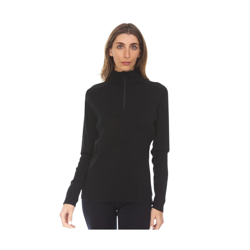 Minus 33 Women's Midweight Sequoia Quarter Zip - Black