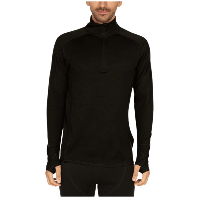 Minus33 Men's Midweight Isolation Quarter Zip - Black