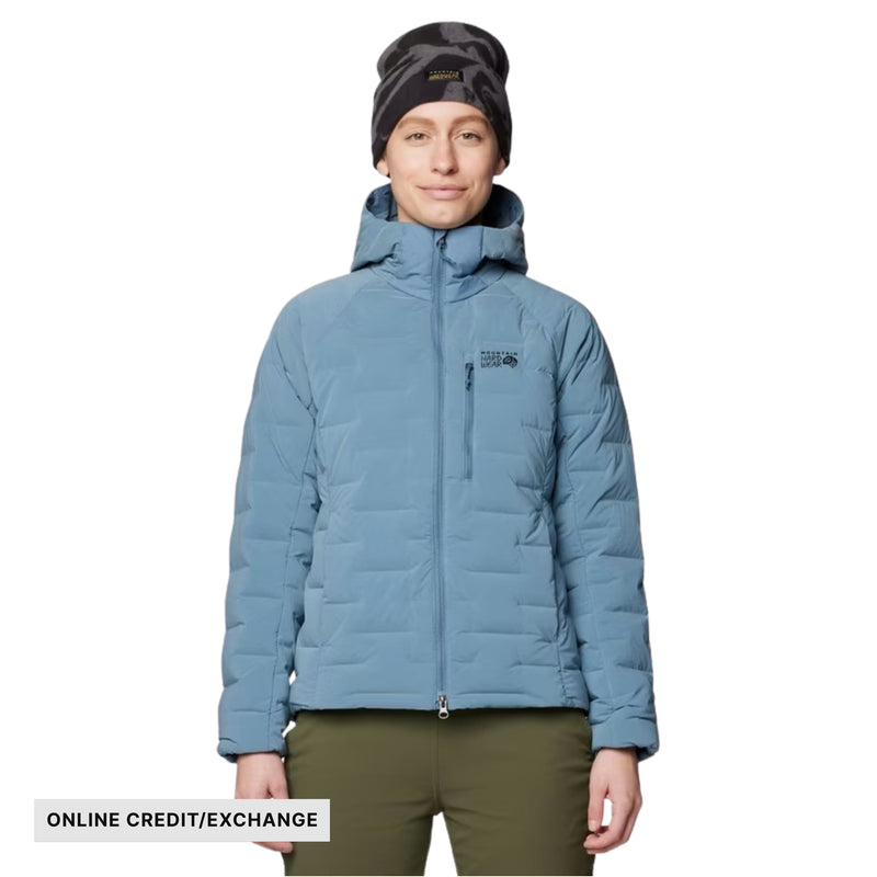 Mountain Hardware Women's Stretchdown Hoody - Adriatic Blue Heather