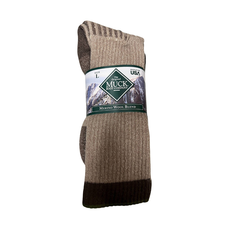Muck Boot 2 Pack Merino Socks - Tan Assorted