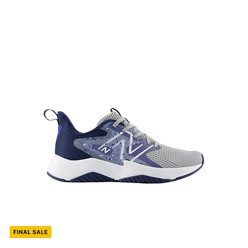 New Balance Big Kids' Rave Run v2 Lace Shoes - Raincloud with Dream State and NB Navy