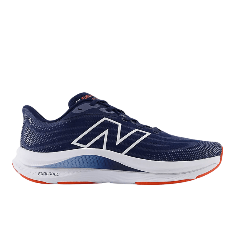 New Balance Men's FuelCell Walker Elite Shoes - NB Navy with White and Neo Flame