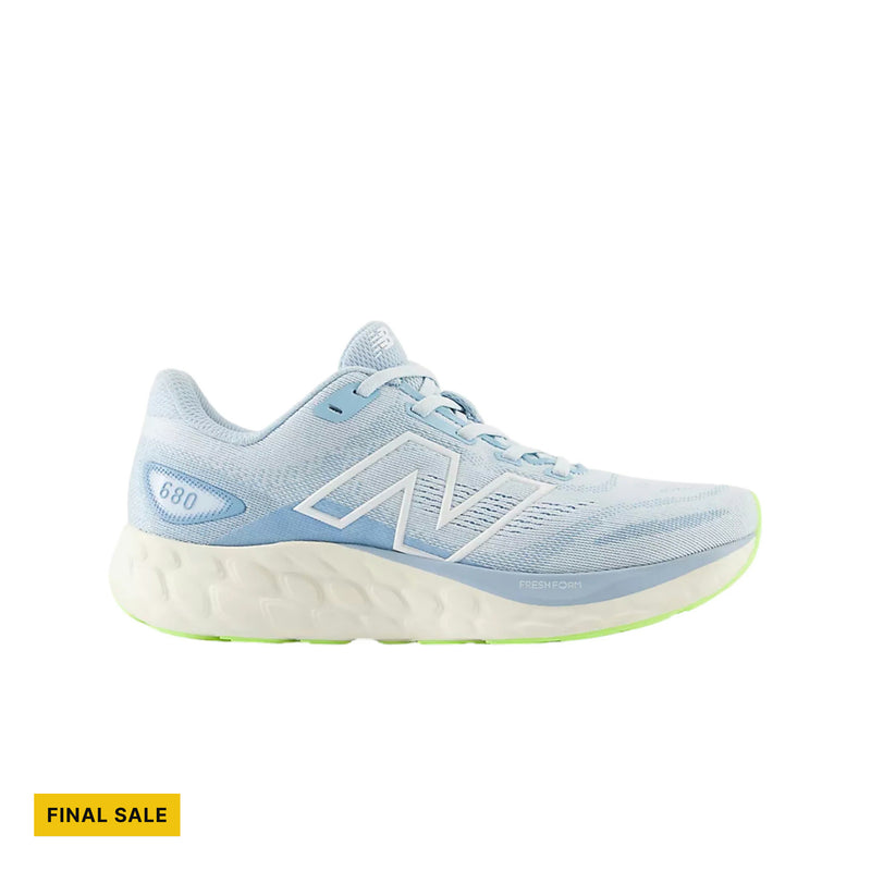 New Balance Women's Fresh Foam 680 v8 Running Shoes - Quarry Blue with Chrome Blue and Sea Salt