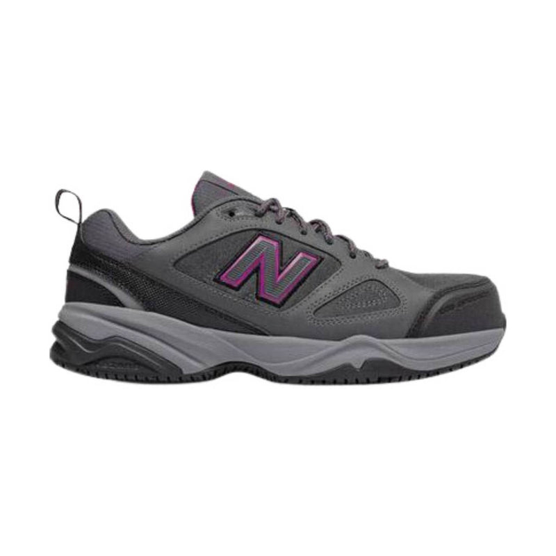 New Balance Women's 627V2 Steel Toe Work Shoe - Grey Suede