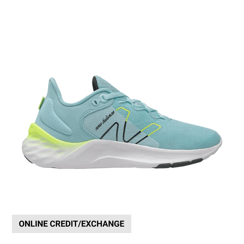 New Balance Women's Fresh Foam Roav v2 Shoes - Blue Chill/White/Bleached Lime Glo