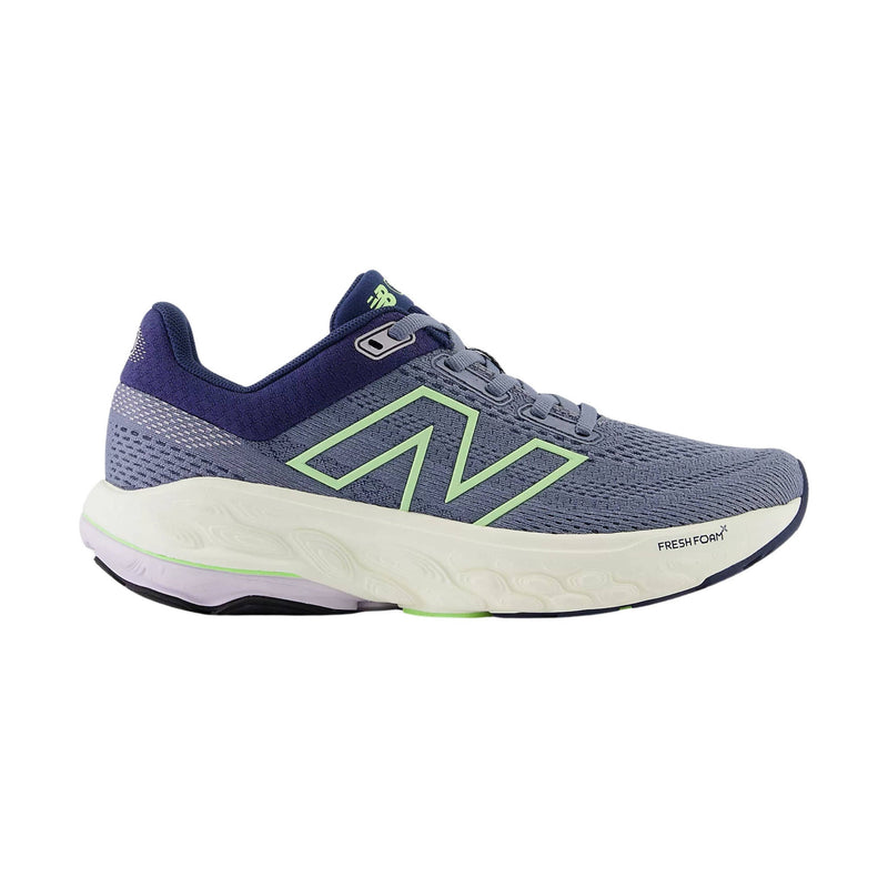New Balance Women's Fresh Foam X 860v14 Running Shoe - Arctic Grey with Sea Salt and Bleached Lime Glo