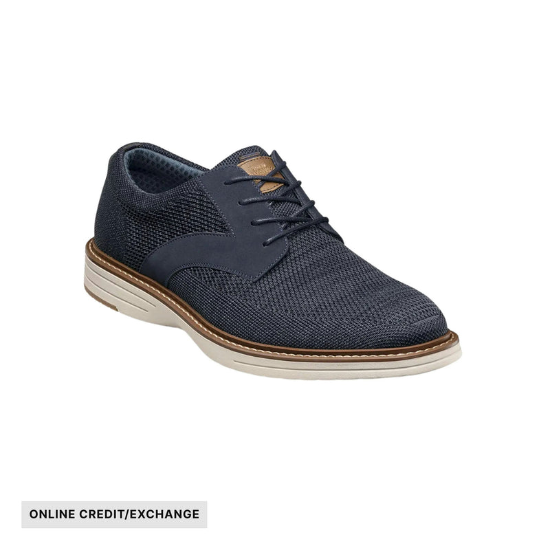 Nunn Bush Men's Griff Knit Plain Toe Oxford Shoes - Navy