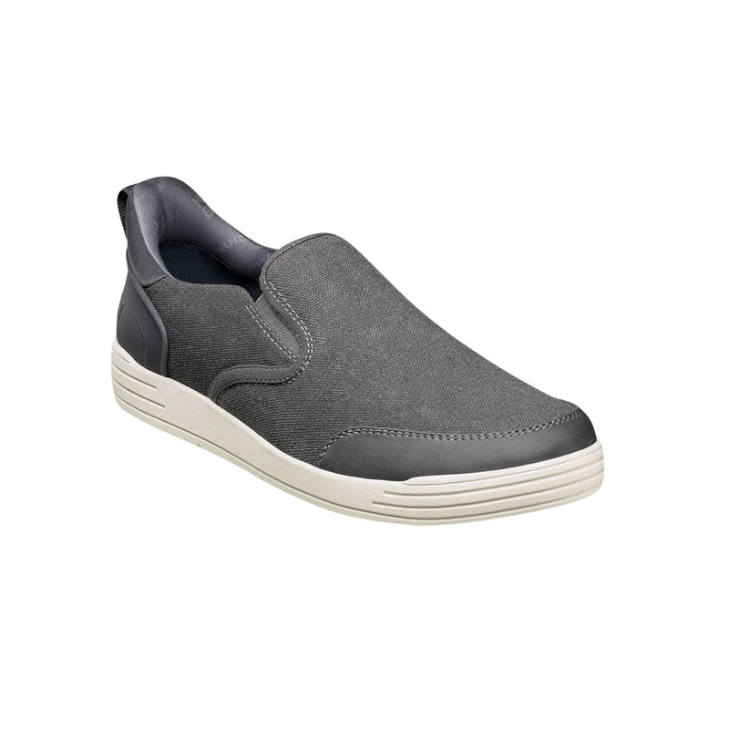 Nunn Bush Men's Kore City Walk EZ Hands Free Canvas Moc Toe Slip On Shoes - Cement