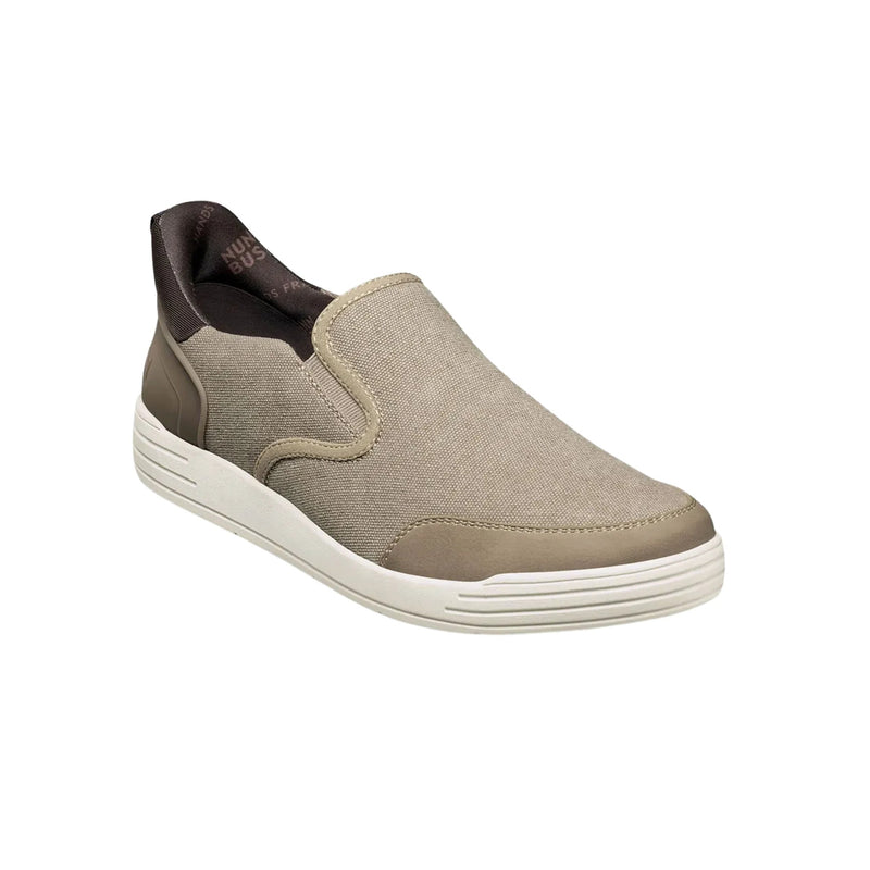 Nunn Bush Men's Kore City Walk EZ Hands Free Canvas Moc Toe Slip On Shoes - Stone