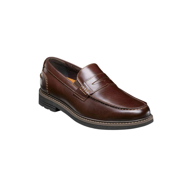 Nunn Bush Men's Odin II Moc Toe Penny Loafers - Burgundy