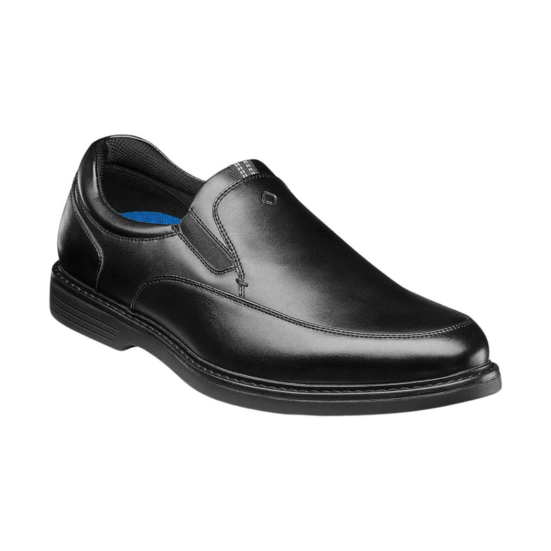 Nunn Bush Wade Work Moc Toe Slip On Work Shoes - Black