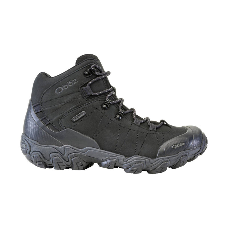 Oboz Men's Bridger Mid Waterproof Hiking Boot - Black Sea