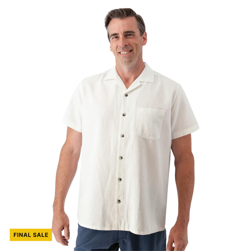 Old Ranch Men's Bodi Cross Weave Camp Shirt - White