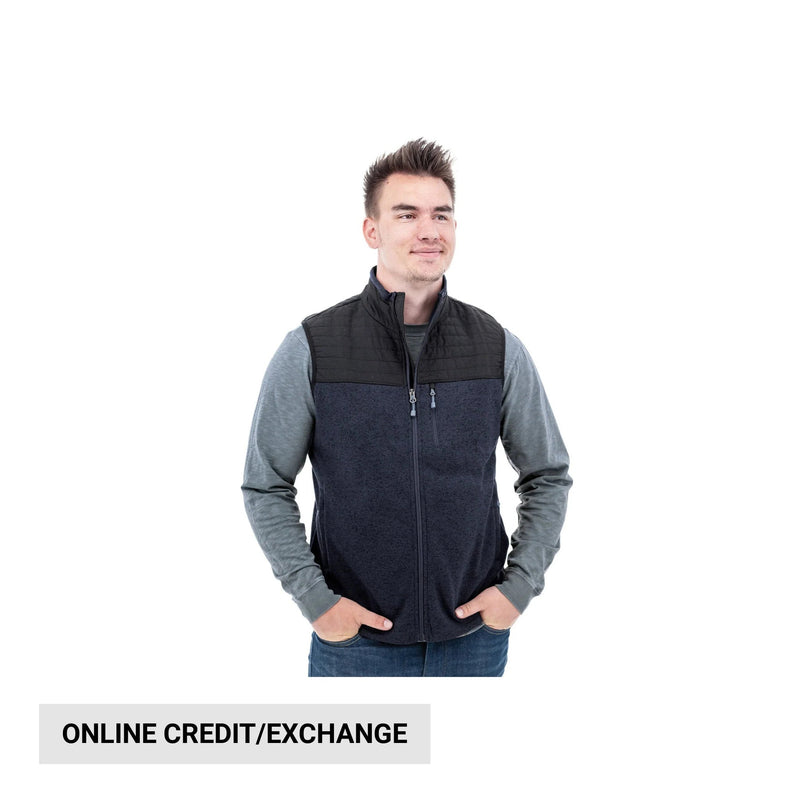 Old Ranch Men's Ezrah Fleece Vest - Black Iris