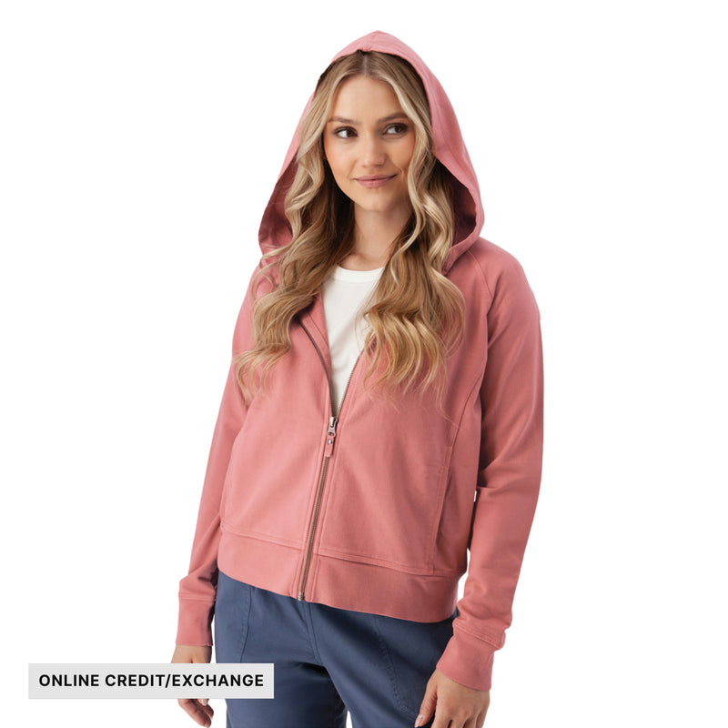 Old Ranch Women's Inola Zip Up Hoodie - Dusty Rose
