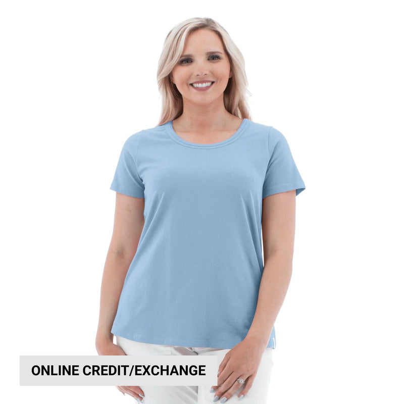 Old Ranch Women's Basis Organic Cotton Tee - Glacier Lake