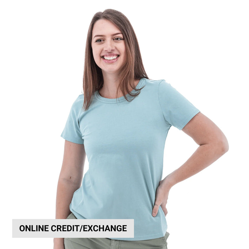 Old Ranch Women's Basis Organic Cotton Tee - Tourmaline