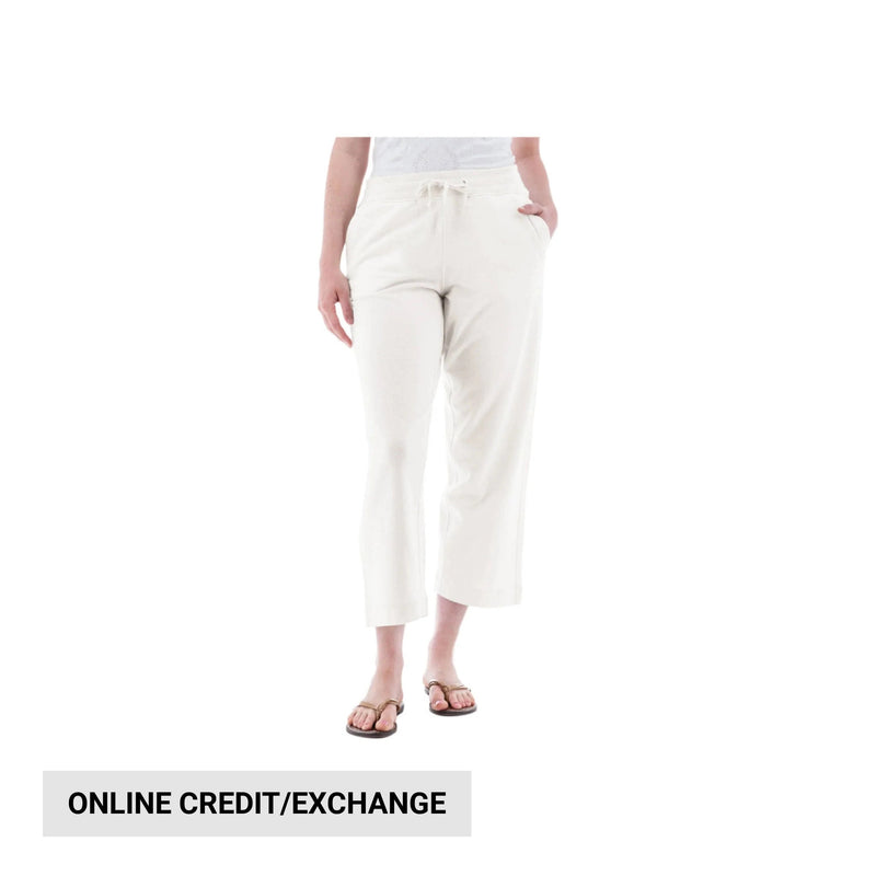 Old Ranch Women's Corina Recycled Crop Sweatpants - Egret