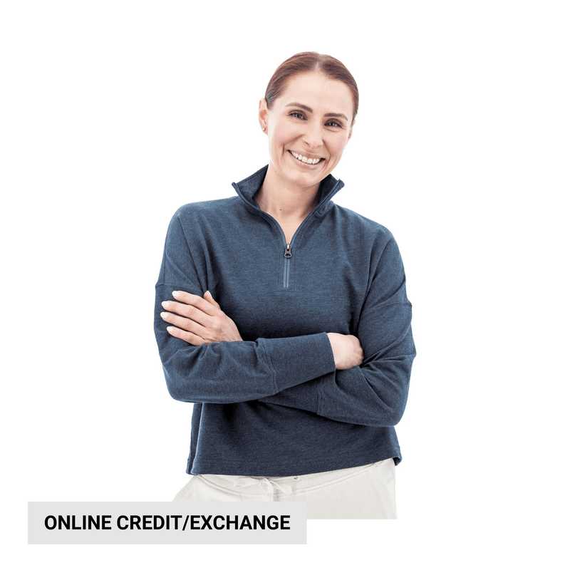 Old Ranch Women's Corina Recycled Quarter Zip Pullover - Midnight Navy
