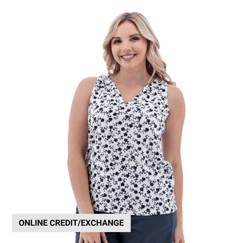 Old Ranch Women's Fleur Sleeveless Tank Top - White