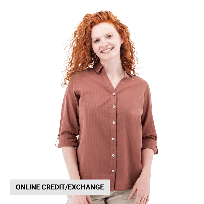 Old Ranch Women's Plumas 25 Organic Roll Up Shirt - Aragon