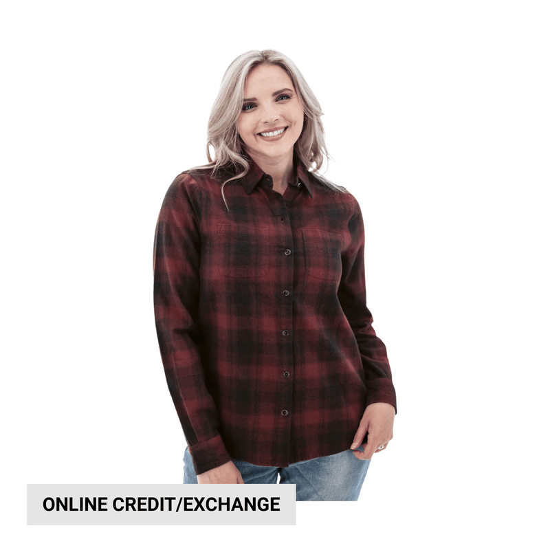 Old Ranch Women's Salina Organic Plaid Shirt - Red
