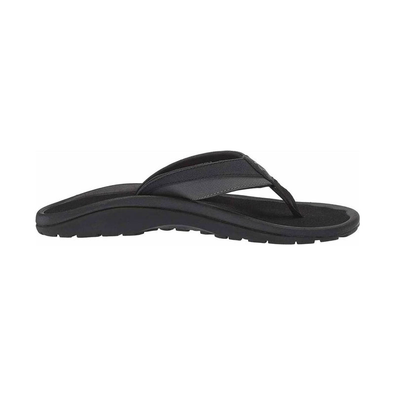 OluKai Men's Ohana Koa Flip Flop - Lava Rock