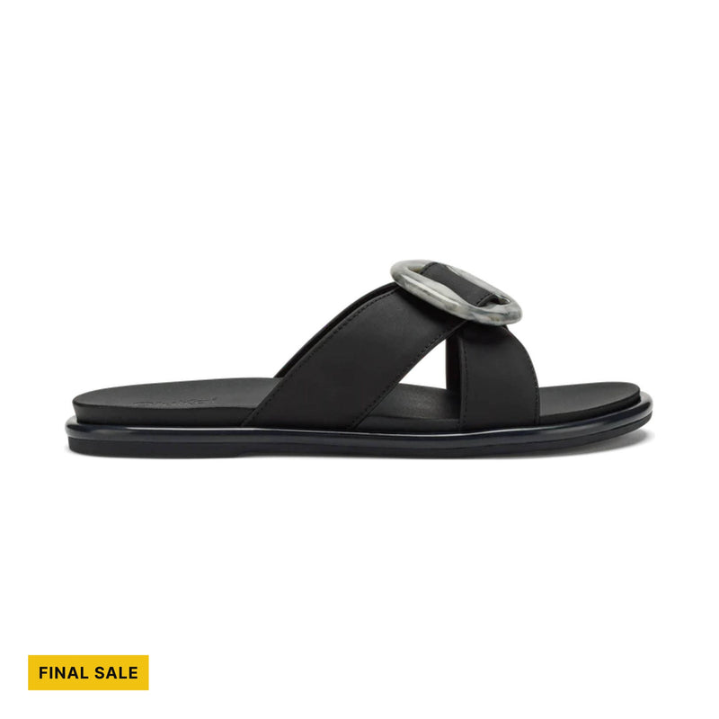 OluKai Women's La`i Slide Sandals - Lava Rock