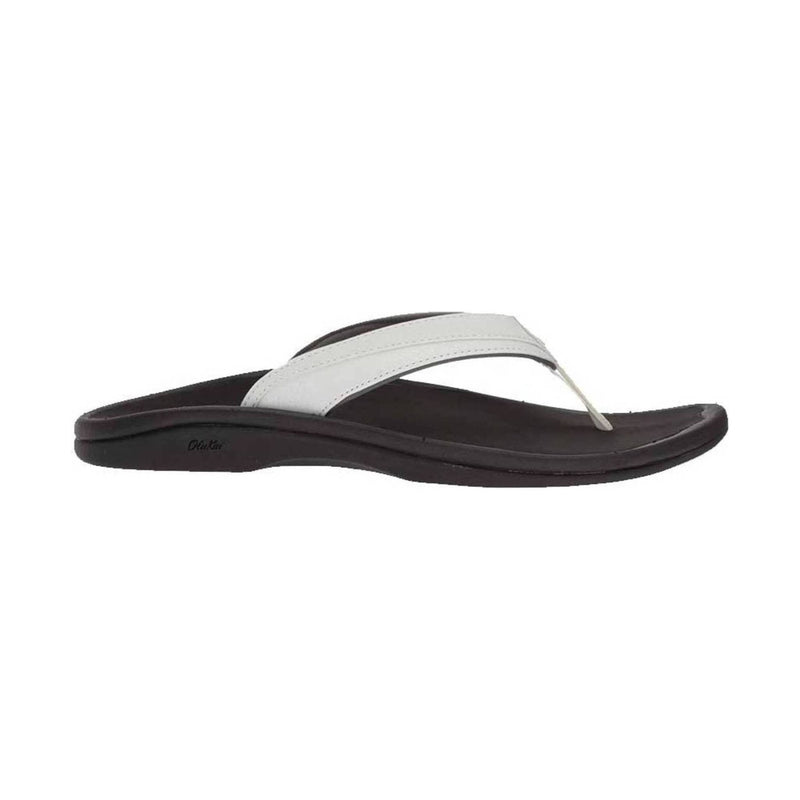 OluKai Women's Ohana Sandals - White/Black
