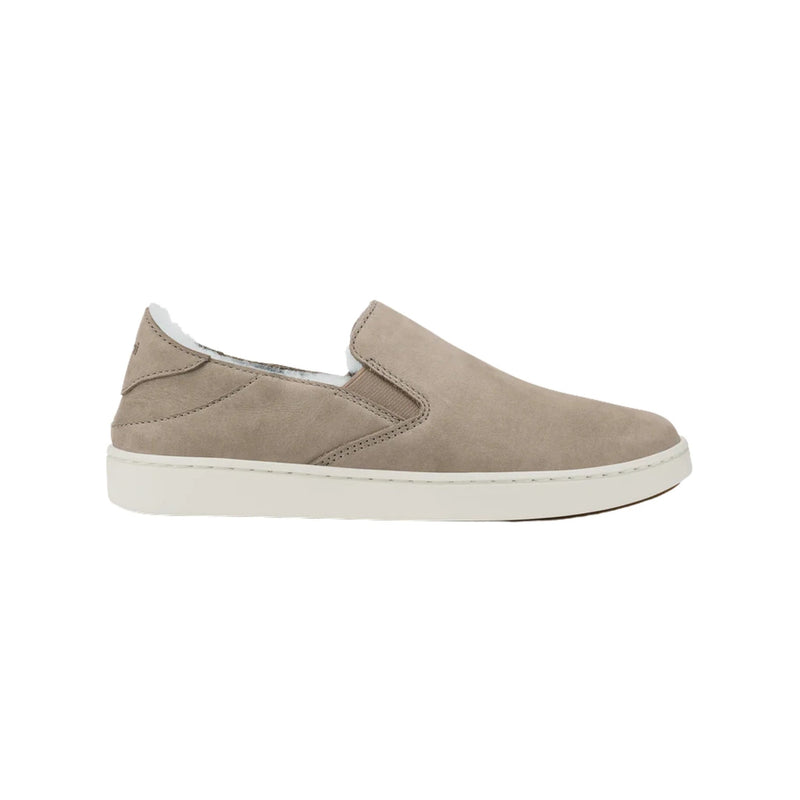 Olukai Women's Pehuea Cozy Slip On Shoes - Taupe Grey