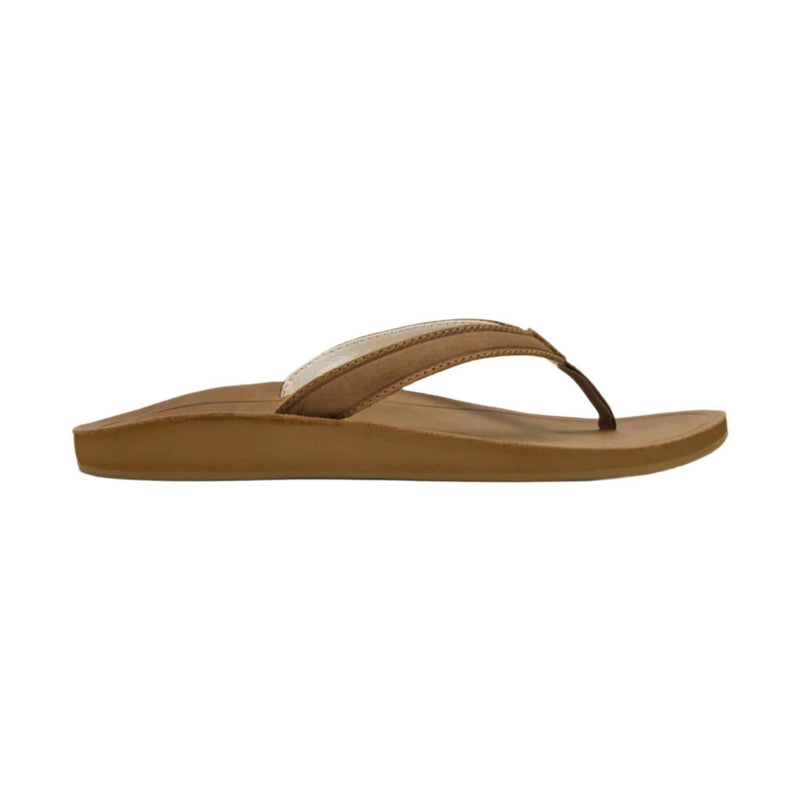 OluKai Women's Southshore Waterproof Leather Sandals - Toffee