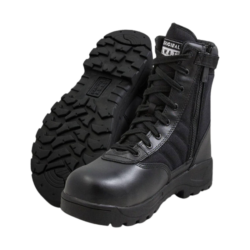 Original Footwear Men's Classic 9 Inch Side Zip Safety Plus Non Metallic Toe Work Boots - Black